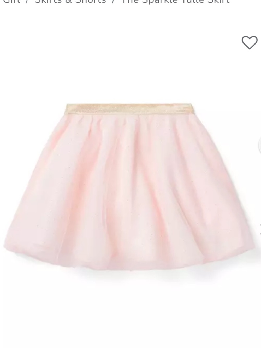 NWT Janie and Jack Pink Sparkle Tulle Skirt